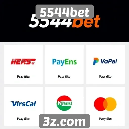 Opções de pagamento variadas no site 5544bet