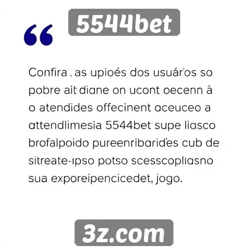 Feedback dos usuários sobre o atendimento do 5544bet
