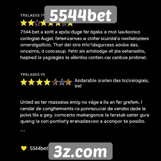 Usuários avaliam experiência no site 5544bet